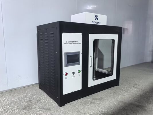 Купить ISO 15025 Испытатель воспламеняемости защитной одежды с конструкцией из нержавеющей стали и автоматическим применением пламени Производство в сети