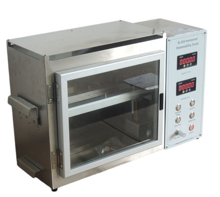 Купить Тестер воспламеняемости сопла Dia9.5mm огня горизонтальный, машина воспламеняемости FMVSS 302 испытывая Производство в сети