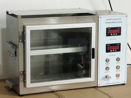 Хорошая цена ISO 3795 ASTM D5132 Оборудование для испытаний горизонтальной воспламеняемости текстиля онлайн
