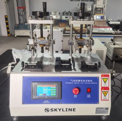 Хорошая цена 8 Stations Pneumatic Button Life Tester with Touch Screen Control for Key Durability Testing онлайн