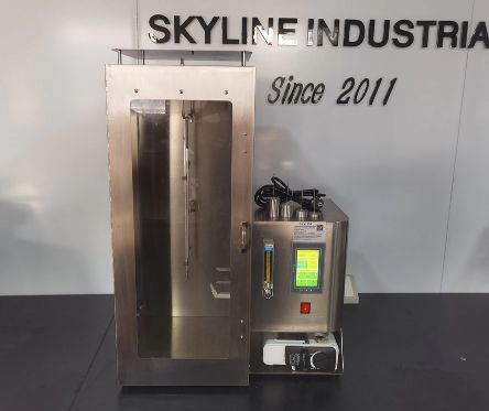 Хорошая цена Вертикальный тестер горения для огнестойких текстильных изделий, соответствующий требованиям 16CFR1615/1616, высота пламени 40±2 мм и время горения 12 с онлайн